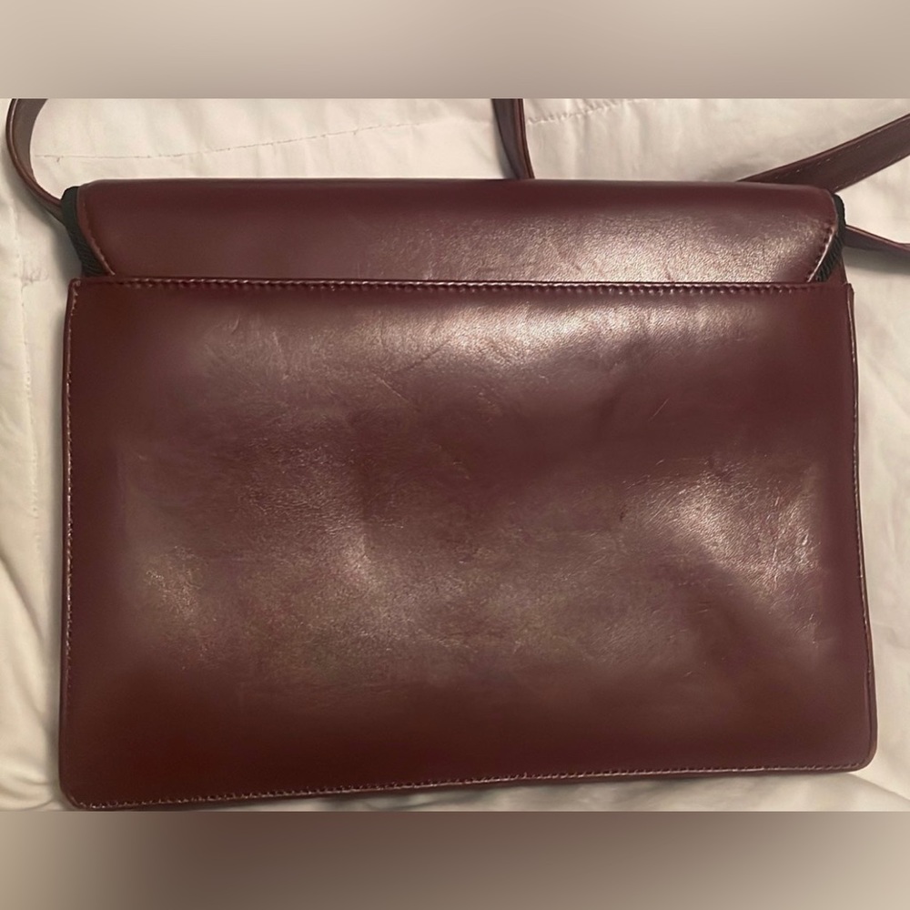 Vintage Preowned Albert Nipon Red Cross Body Enve… - image 4